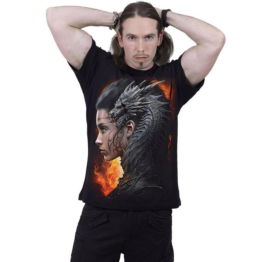 Spiral T-Shirt Draco Queen avec Imprimé au Dos  