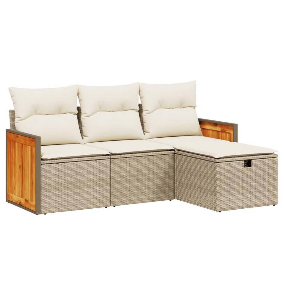 set divano da giardino Polirattan
