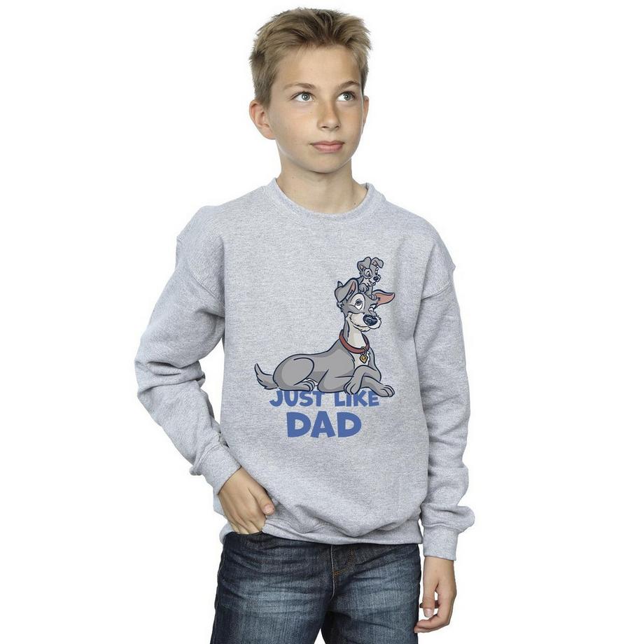 Disney  Lady And The Tramp Just Like Dad Sweatshirt 