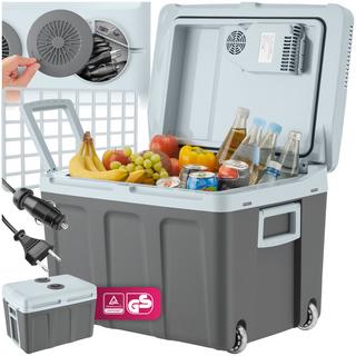 Tectake Box refrigerante e riscaldante elettrico con maniglie e ruote, 40 L  