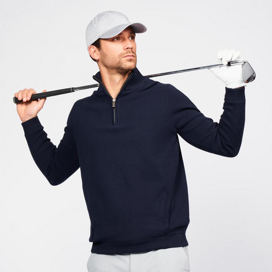 INESIS  Pullover uomo golf antivento cotone 