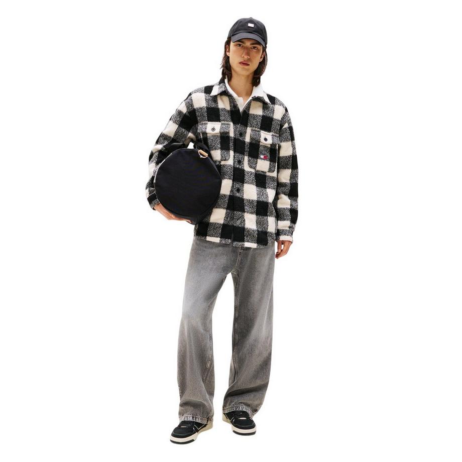 TOMMY JEANS  Sopra Camicia Plaid A Scacchi Flanella Tasca Sul Petto 