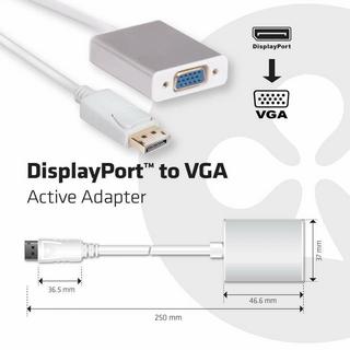 Club3D  CLUB3D DisplayPort auf VGA Aktiver Adapter 