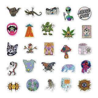 Gameloot Autocollants - motifs psychédéliques - 50 pcs  
