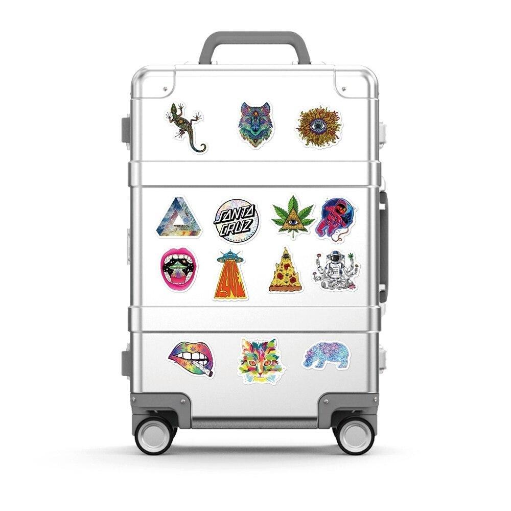 Gameloot Autocollants - motifs psychédéliques - 50 pcs  