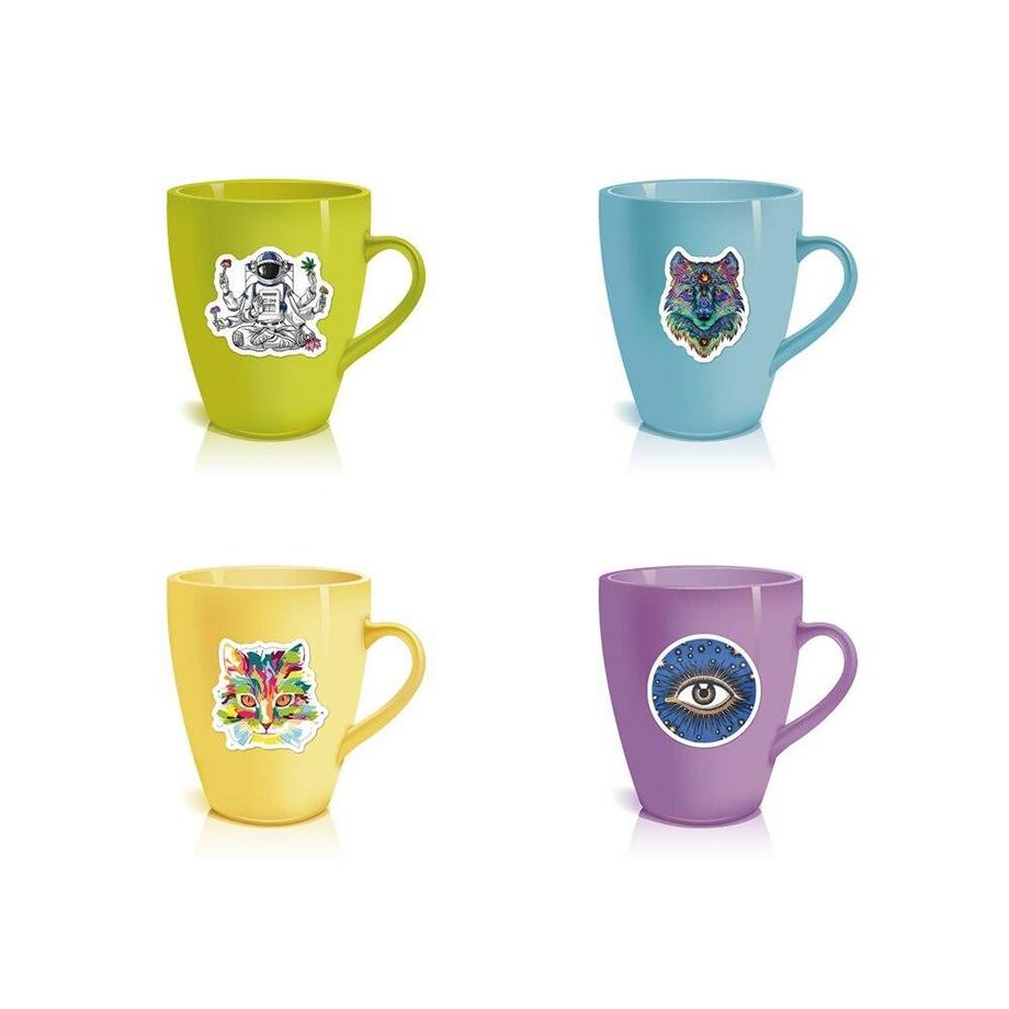 Gameloot Adesivi - motivi psichedelici - 50 pz  