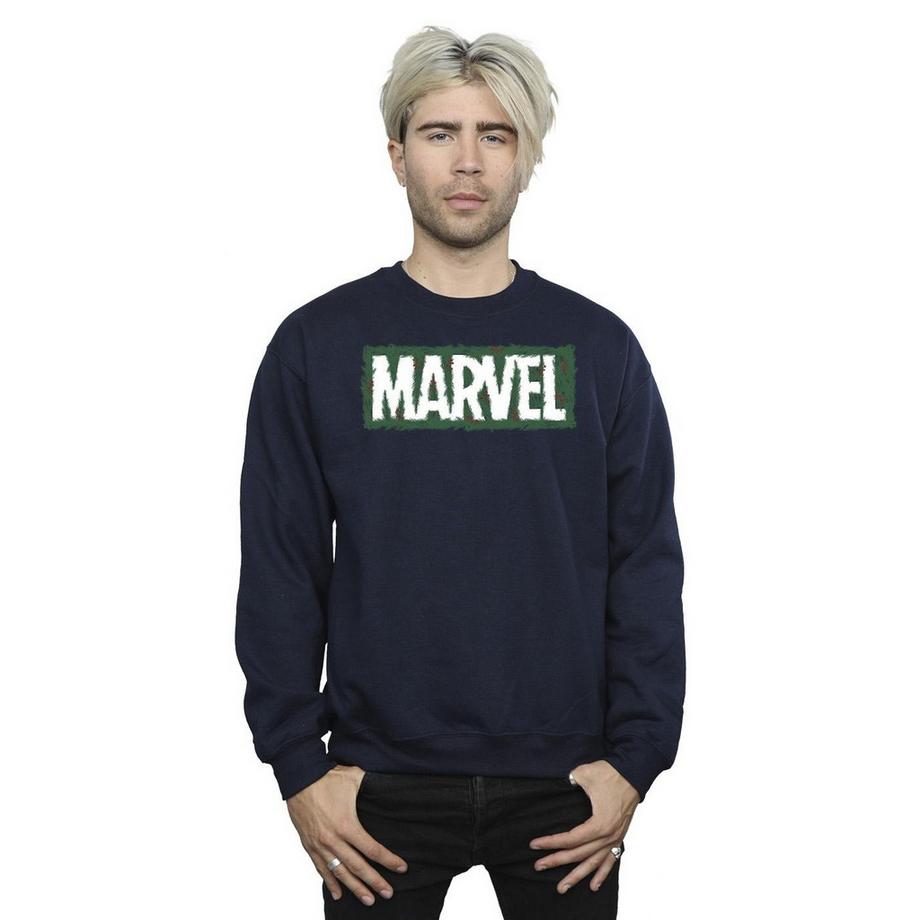 MARVEL Logo Print Regular Fit Sweatshirt  