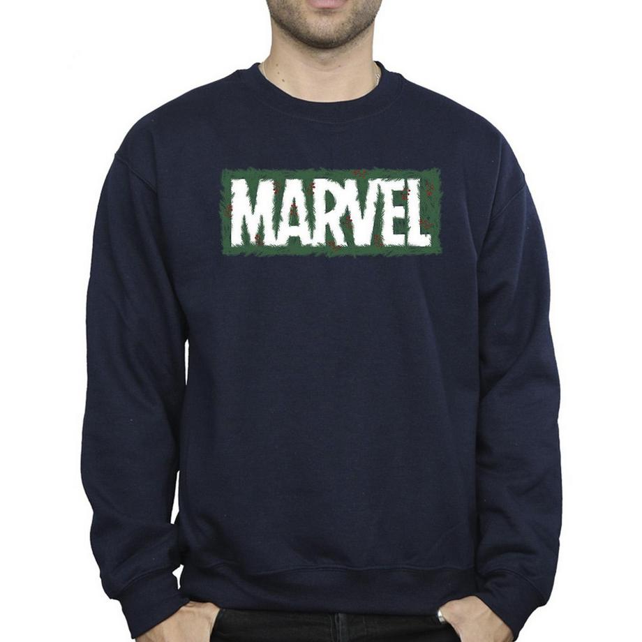 MARVEL Logo Print Regular Fit Sweatshirt  