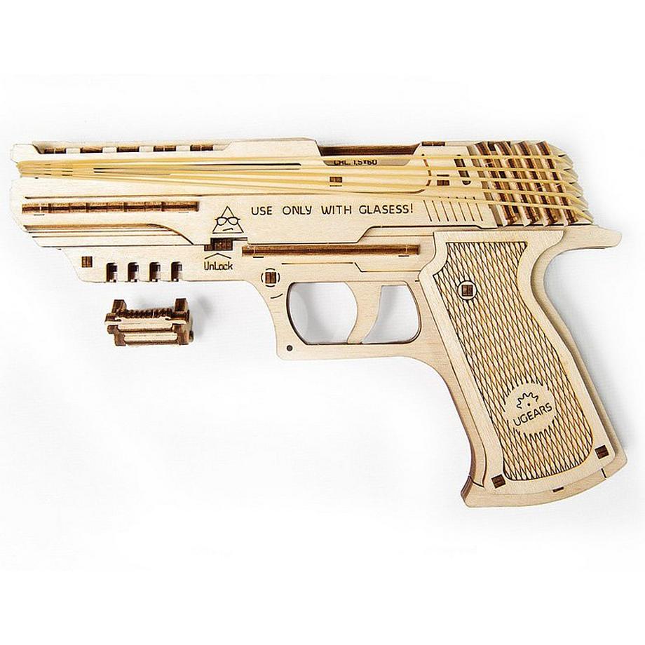 UGEARS  Handfeuerwaffe Wolf-01 (62Teile) 