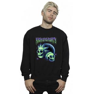 Rick And Morty Rick and Morty Totenkopf Grafik Sweatshirt  