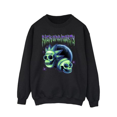 Rick And Morty Rick and Morty Totenkopf Grafik Sweatshirt  
