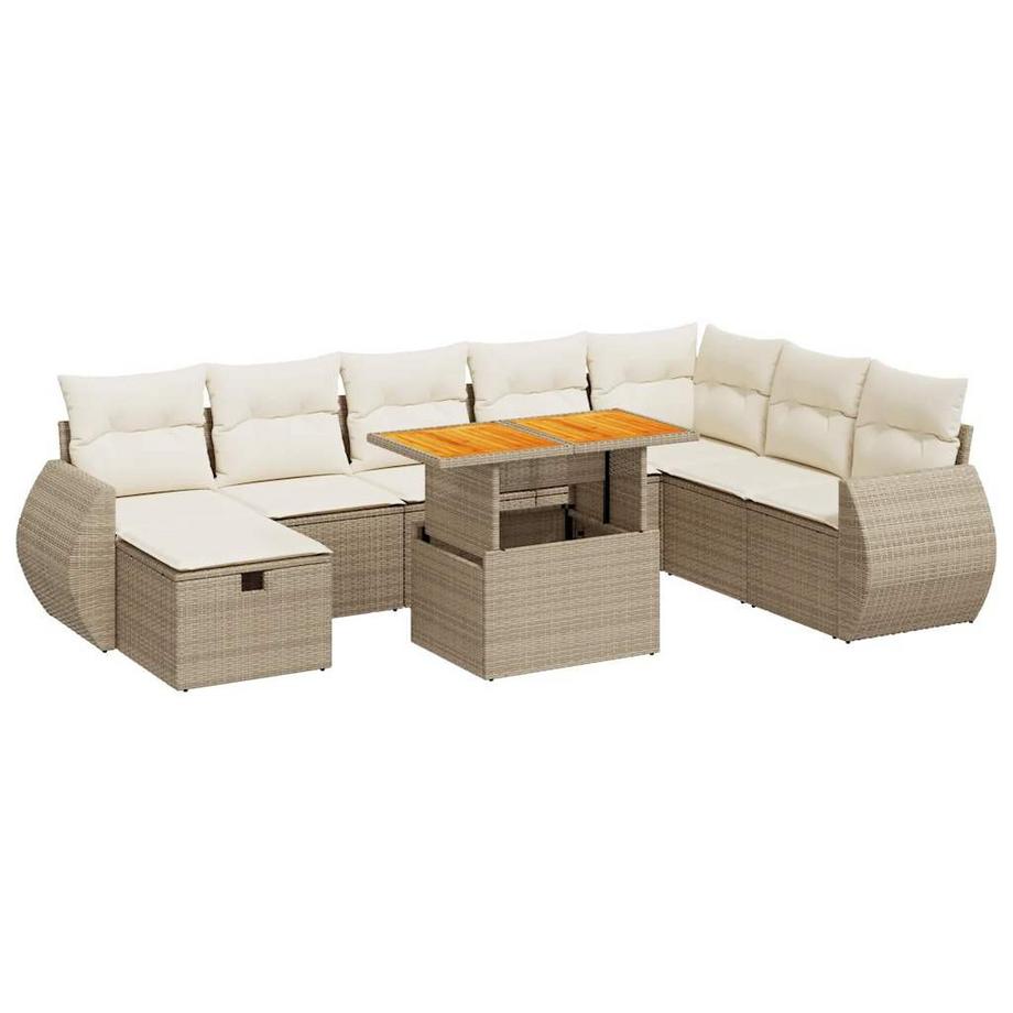 set divano da giardino Polirattan