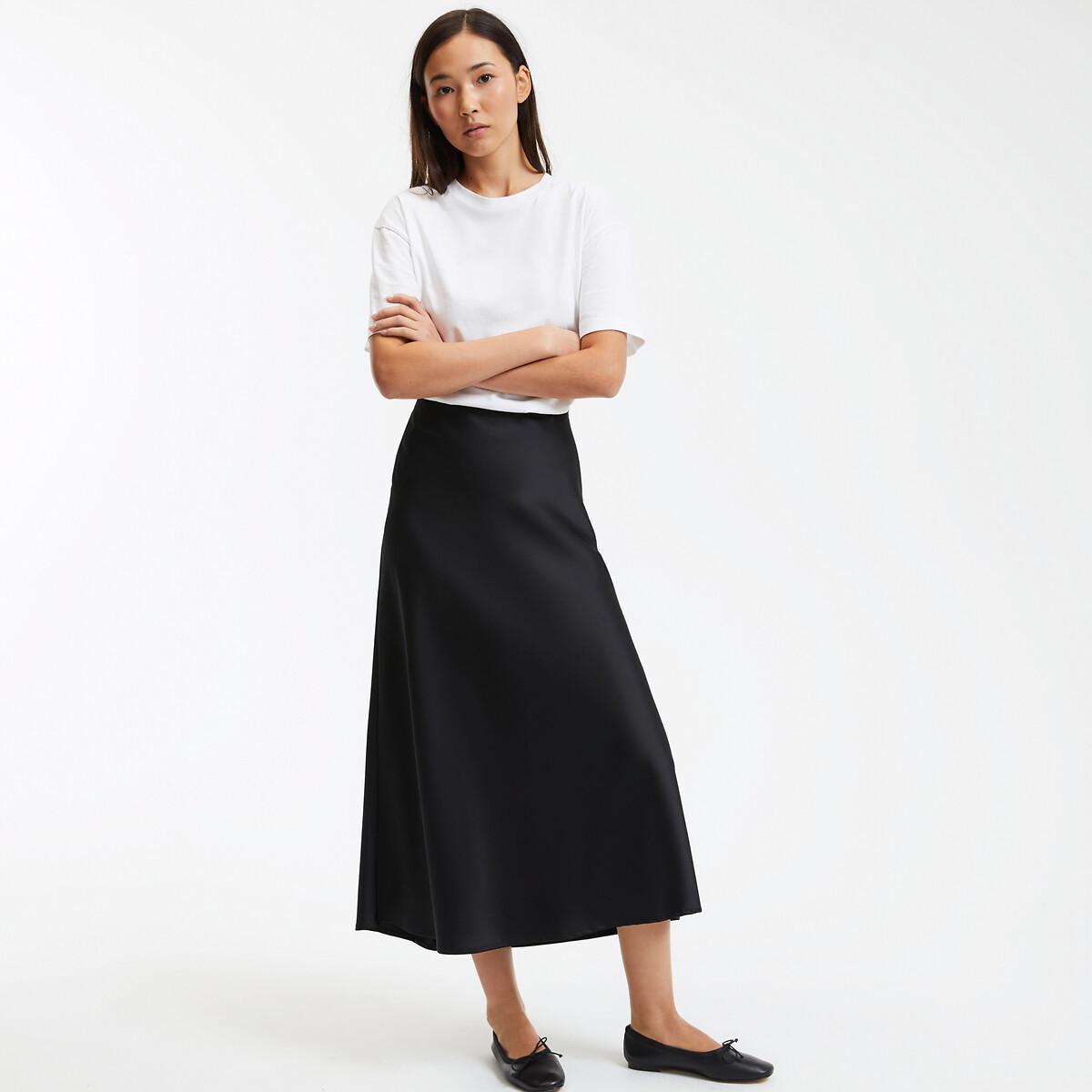 La Redoute Collections Ausgestellter Maxirock aus mattem Satin  