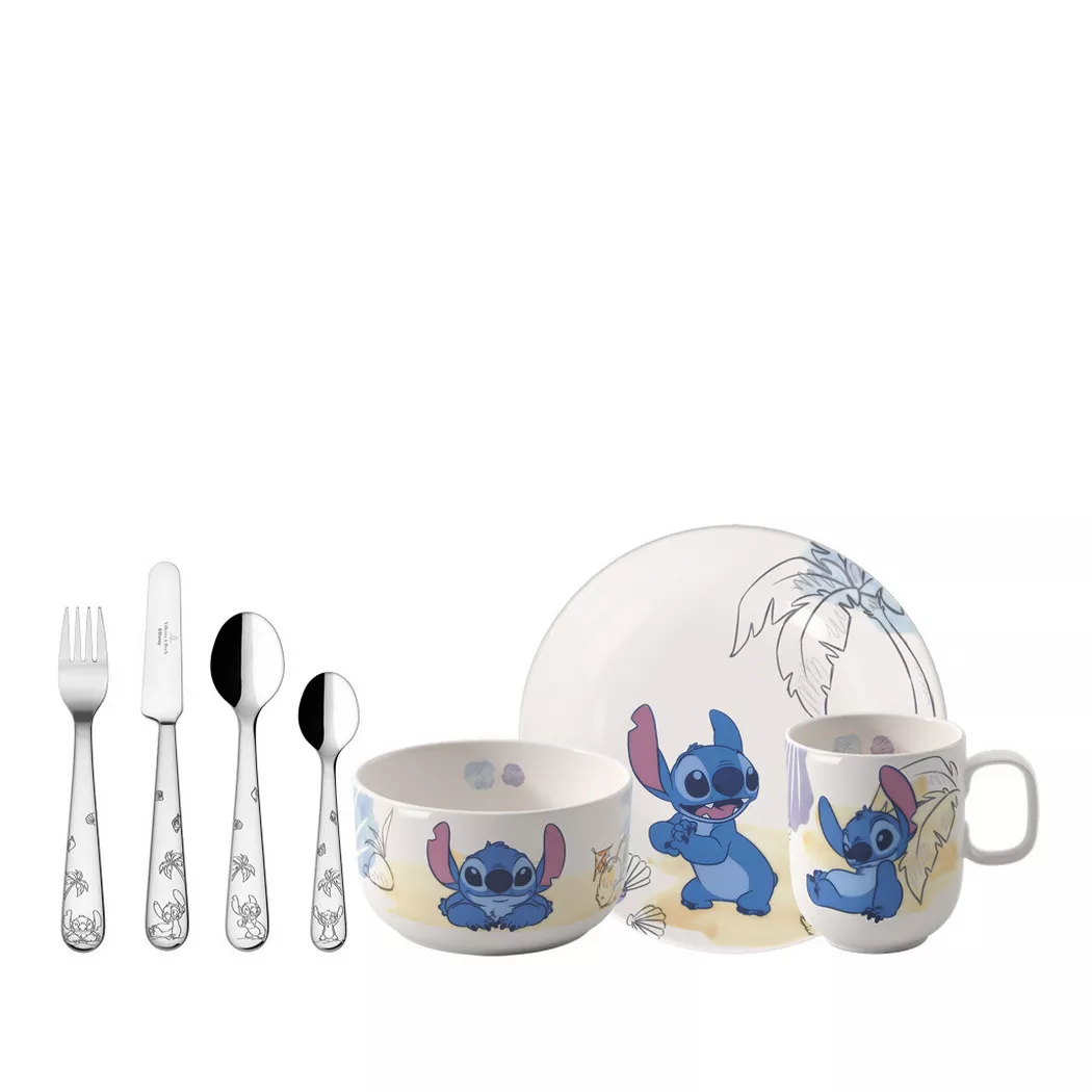 Villeroy & Boch Disney Stitch 7 Piece Childs Crockery Set