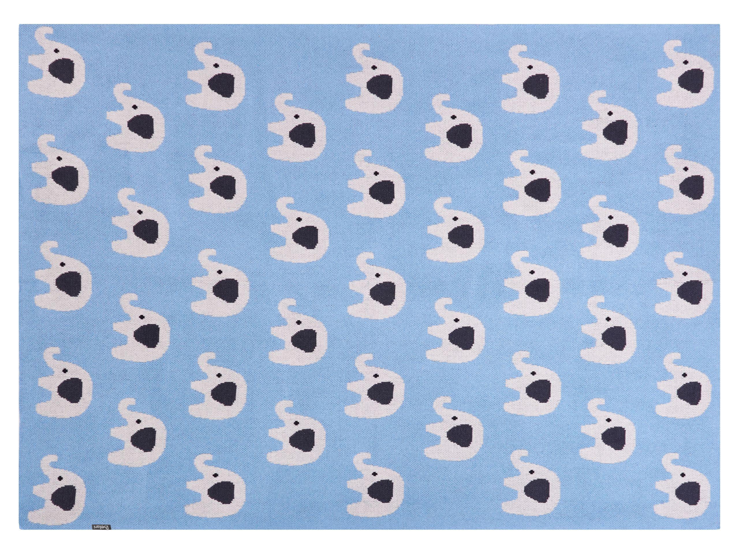 Beliani HILKOT Couverture Moderne en Coton  