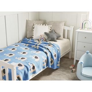 Beliani HILKOT Couverture Moderne en Coton  