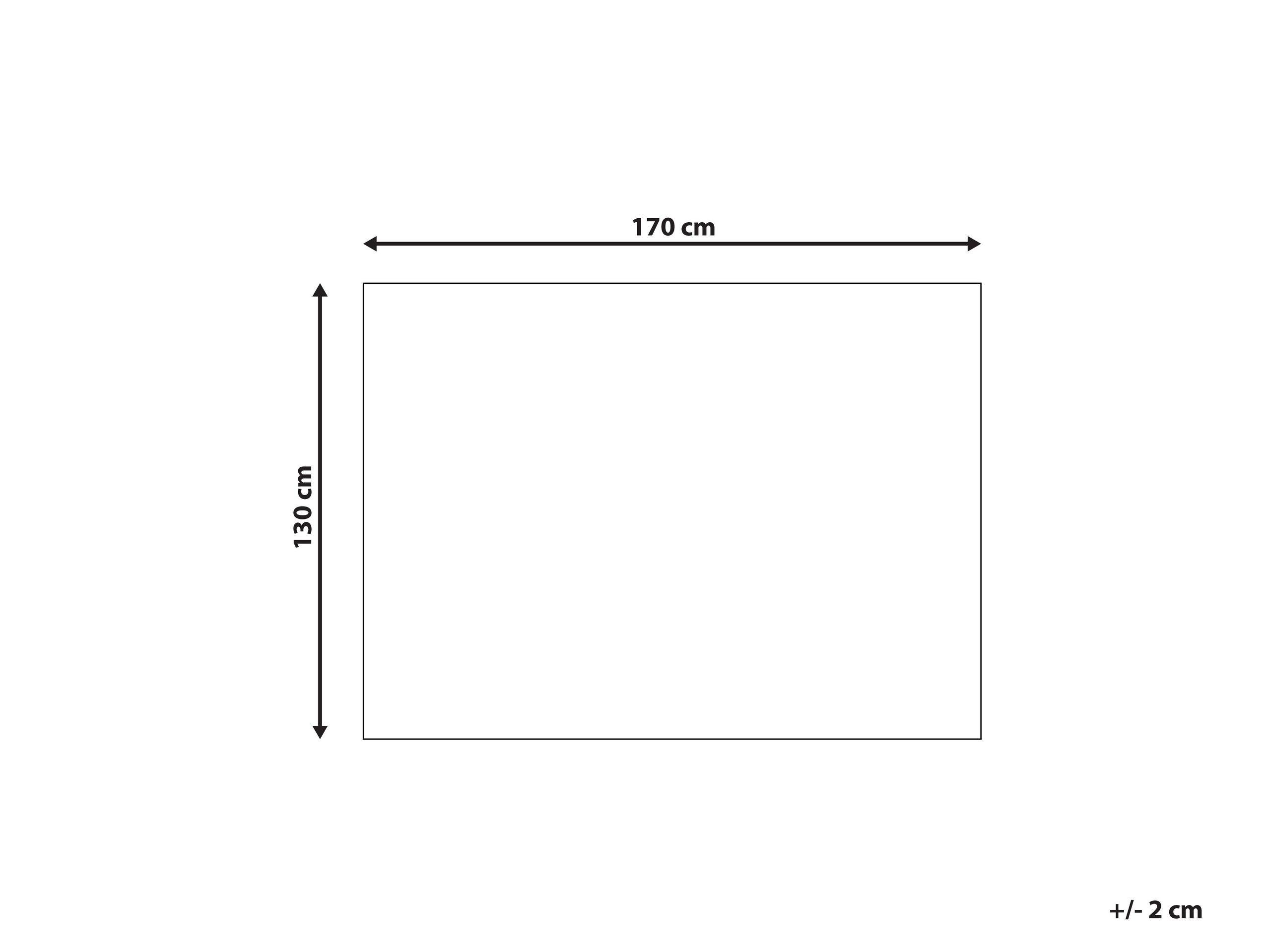 Beliani HILKOT Couverture Moderne en Coton  