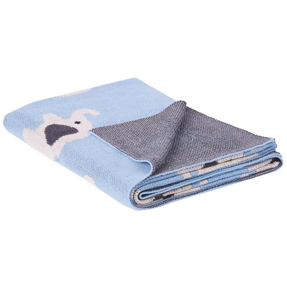 Beliani HILKOT Couverture Moderne en Coton  