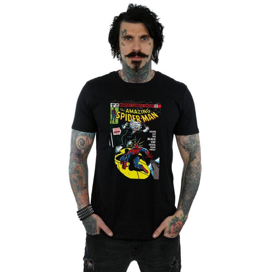 MARVEL Amazing Spider-Man Black Cat Comic Cover T-Shirt  