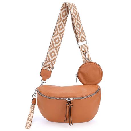 Only-bags.store 3-in-1 Umhängetasche mit Reissverschluss und verstellbarem breitem Riemen  