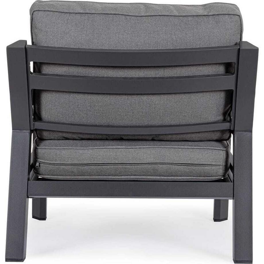 mutoni lifestyle Fauteuil de jardin Hendrix anthracite  