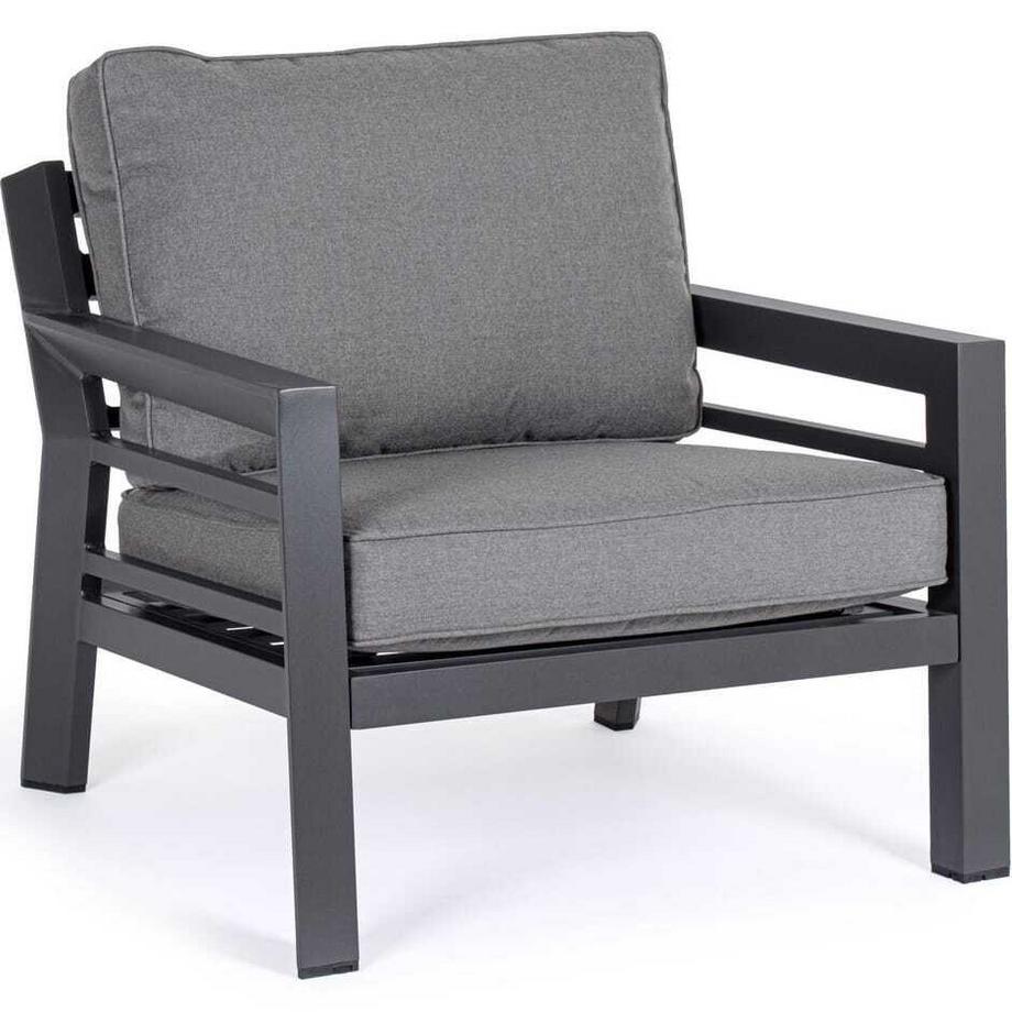 mutoni lifestyle Fauteuil de jardin Hendrix anthracite  