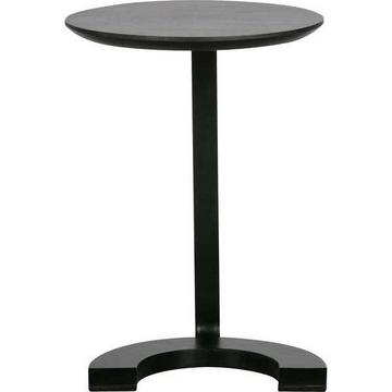 Table d'appoint Floor bois métal noir