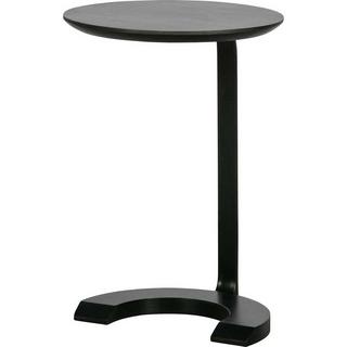 mutoni Table d&#039;appoint Floor bois métal noir  