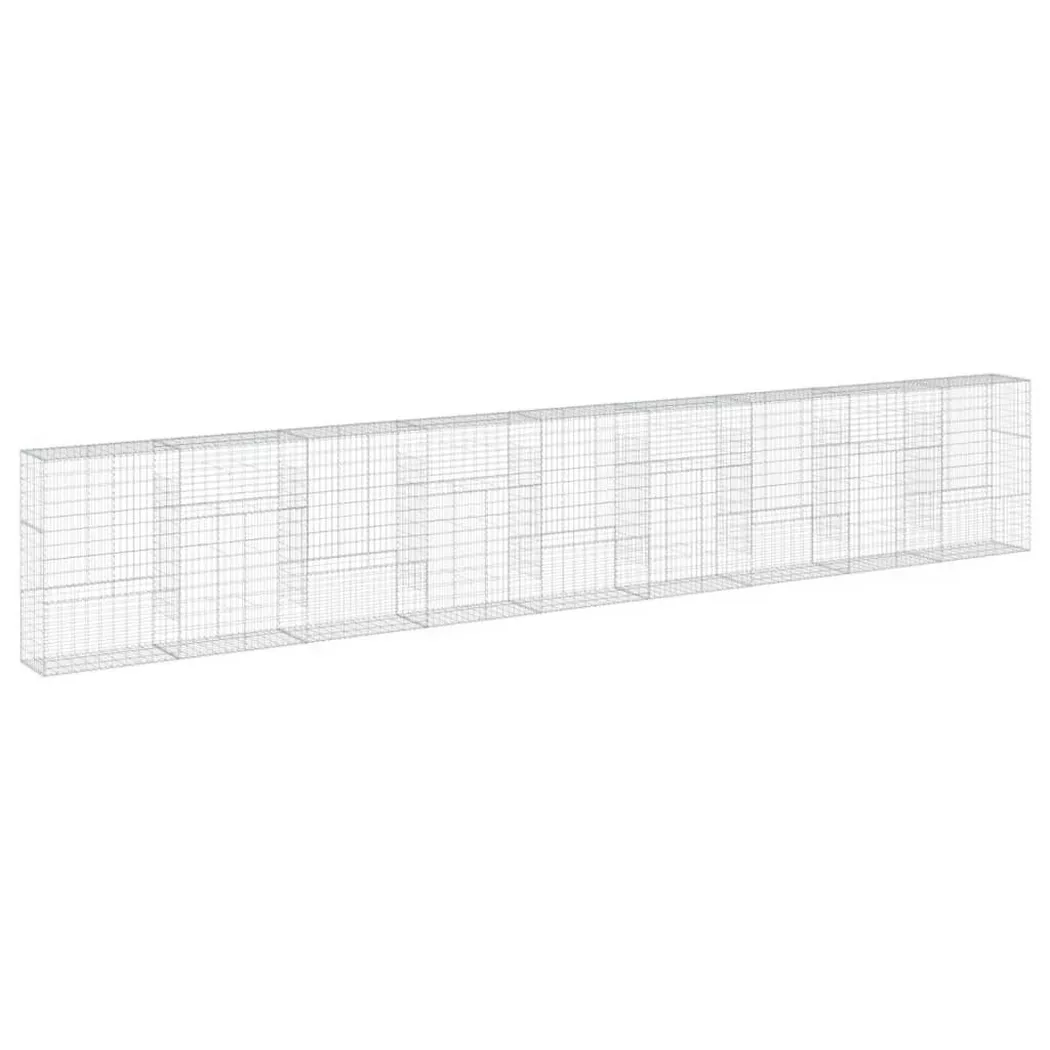 VidaXL - Panier gabion fer, One Size, Argent