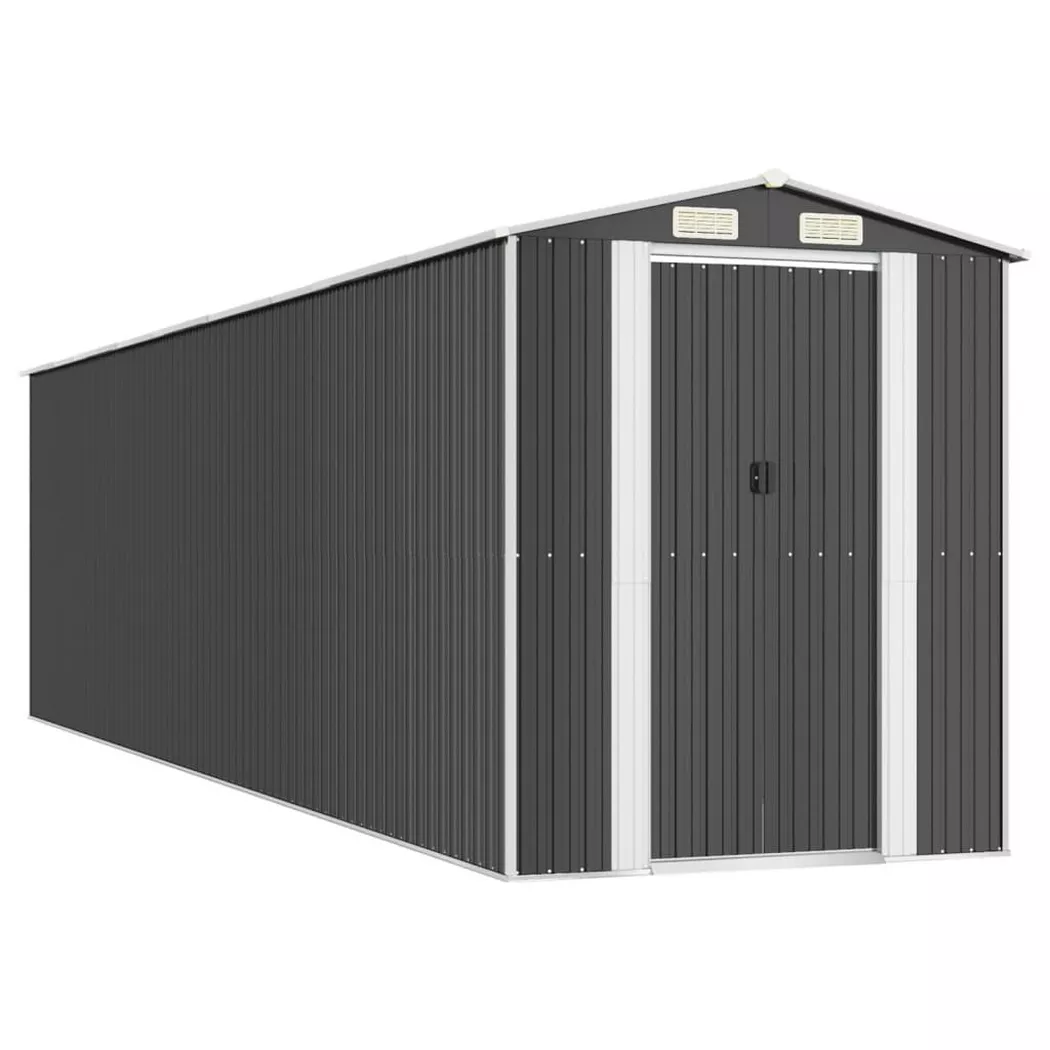 VidaXL - Geräteschuppen stahl, One Size, Grau