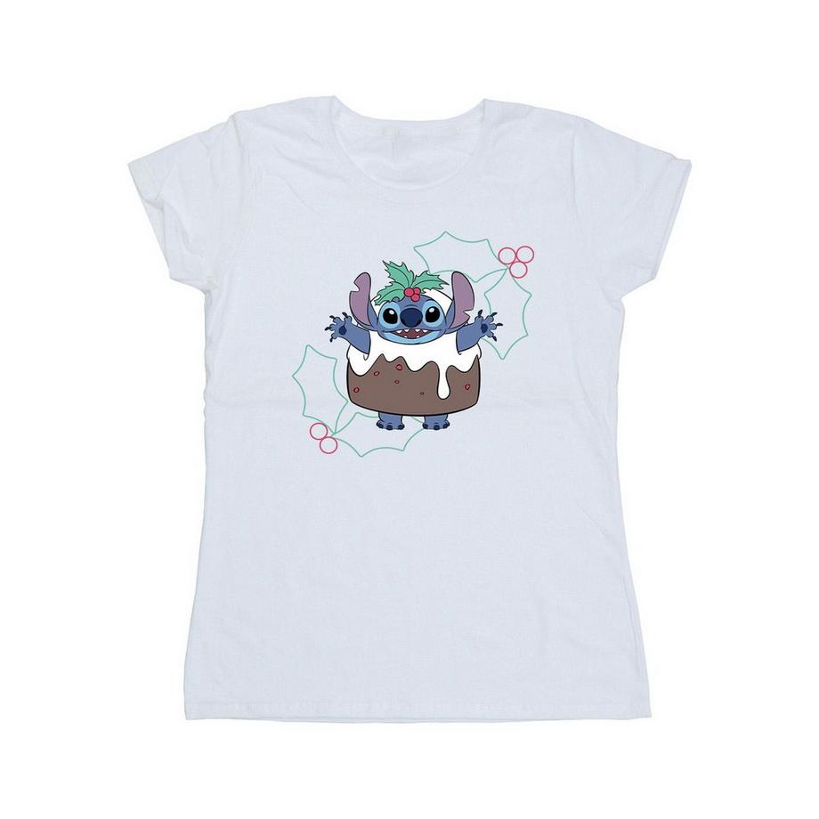 Disney Stitch Christmas Pudding T-Shirt  
