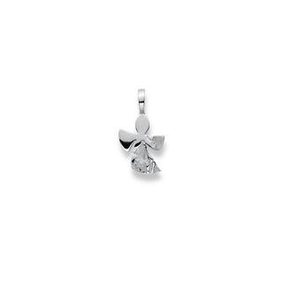 MUAU Schmuck  Pendentif ange en or blanc 750, 20x11mm 