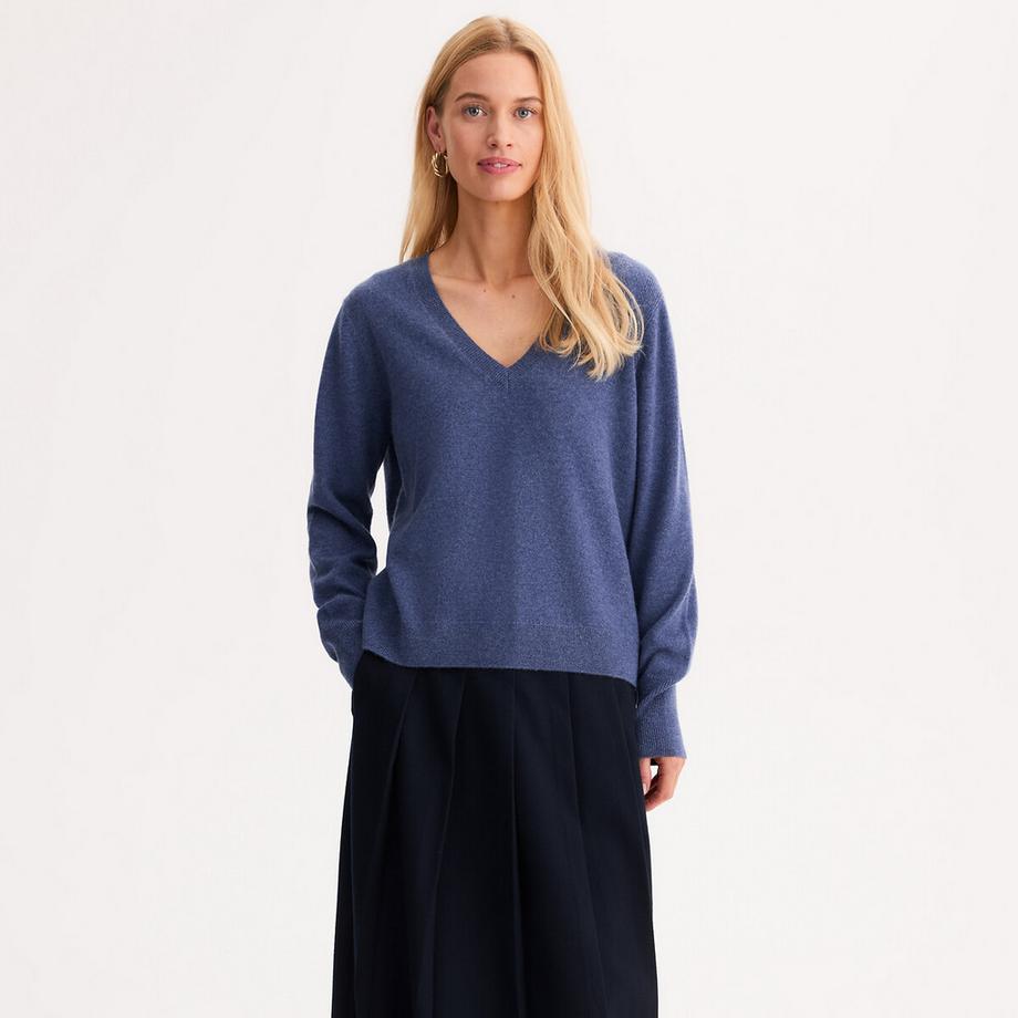 La Redoute Collections Feinstrick Kaschmir V-Ausschnitt Pullover  