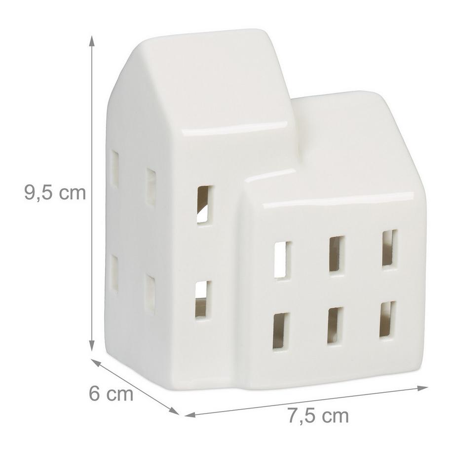 B2X  Maison de thé en céramique blanche 