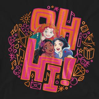 Disney PRINCESS Oh Hi! T-Shirt Stampa Grafica  