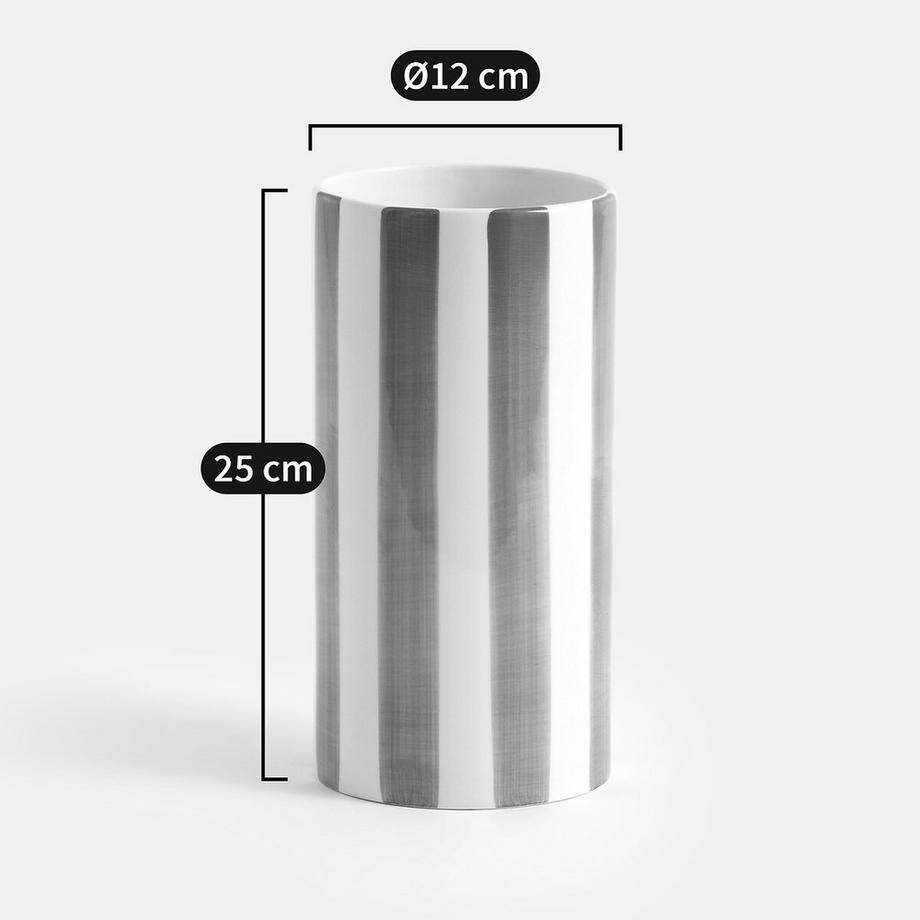La Redoute Intérieurs Vase en céramique à rayures  
