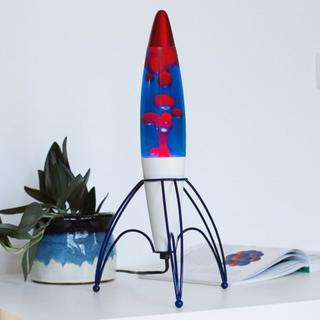 Nasa Retro Lava Lampe Rakete  