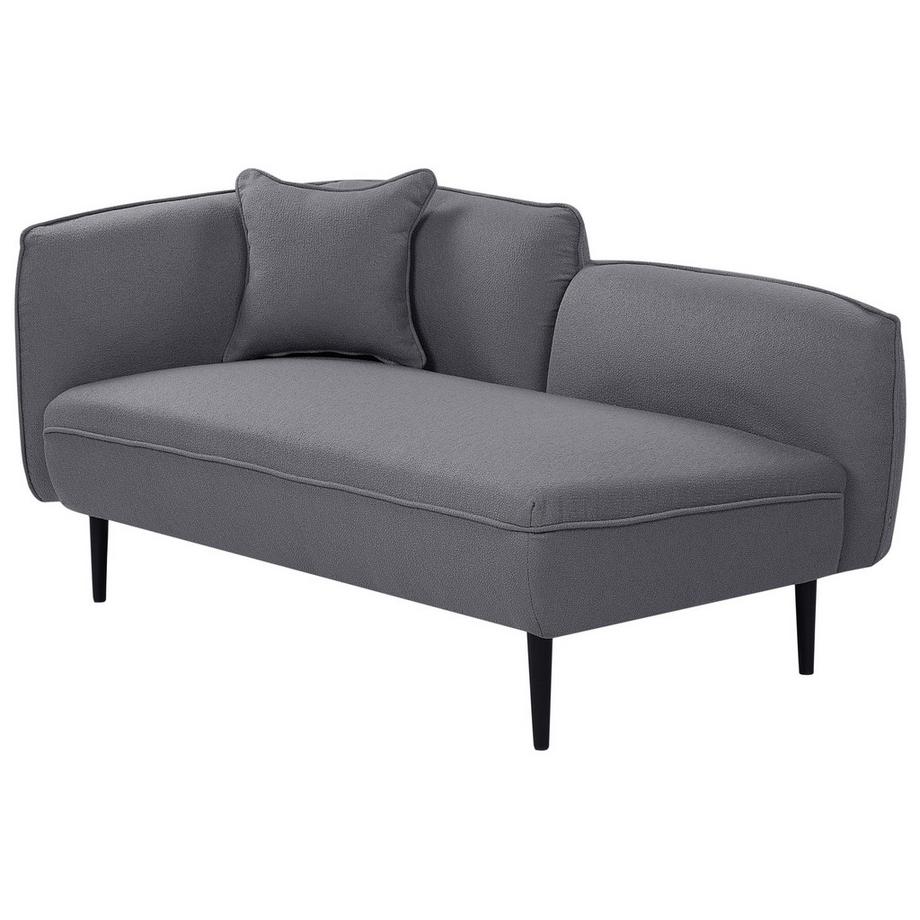 Beliani Linksseitige Chaiselongue aus Bouclé  CHEVANNES  