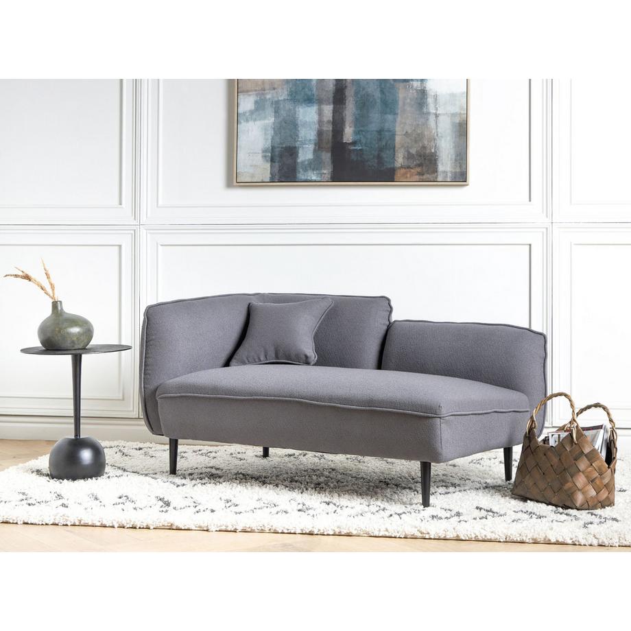 Beliani Linksseitige Chaiselongue aus Bouclé  CHEVANNES  