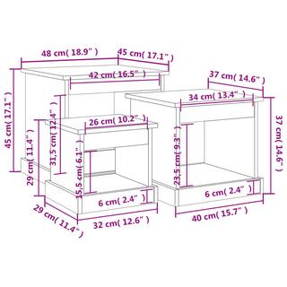 VidaXL Table basse bois d'ingénierie  