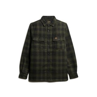 Superdry Wool Miller Camicia a Quadri Maniche Lunghe  