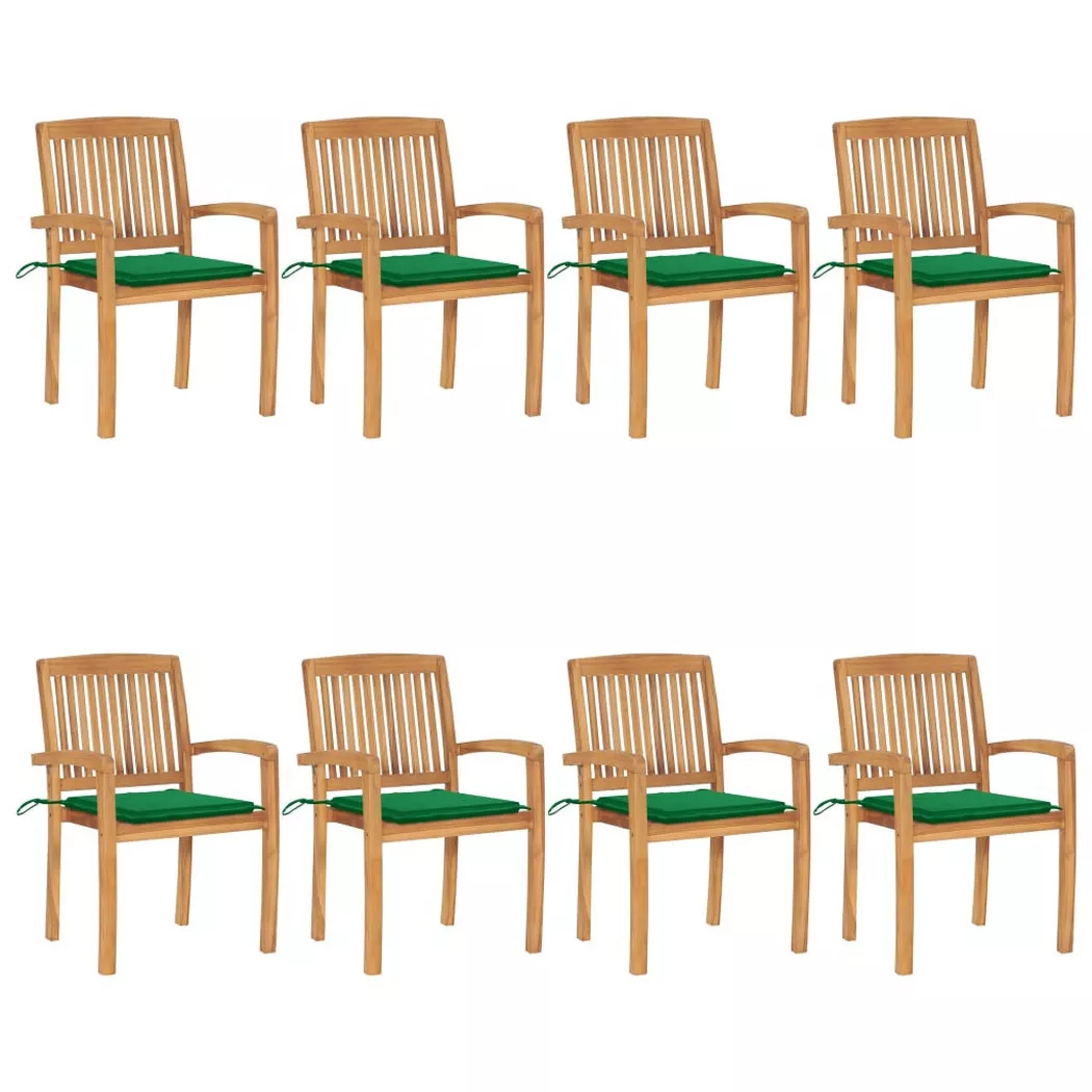 VidaXL - Gartenstuhl holz, One Size, Grün