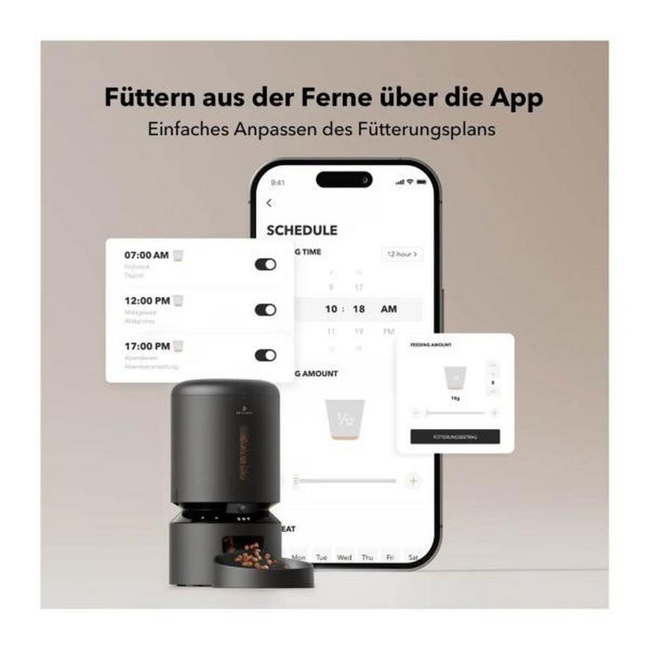 Petlibro  Futterautomat Granary mit Kamera für Hunde und Katzen 