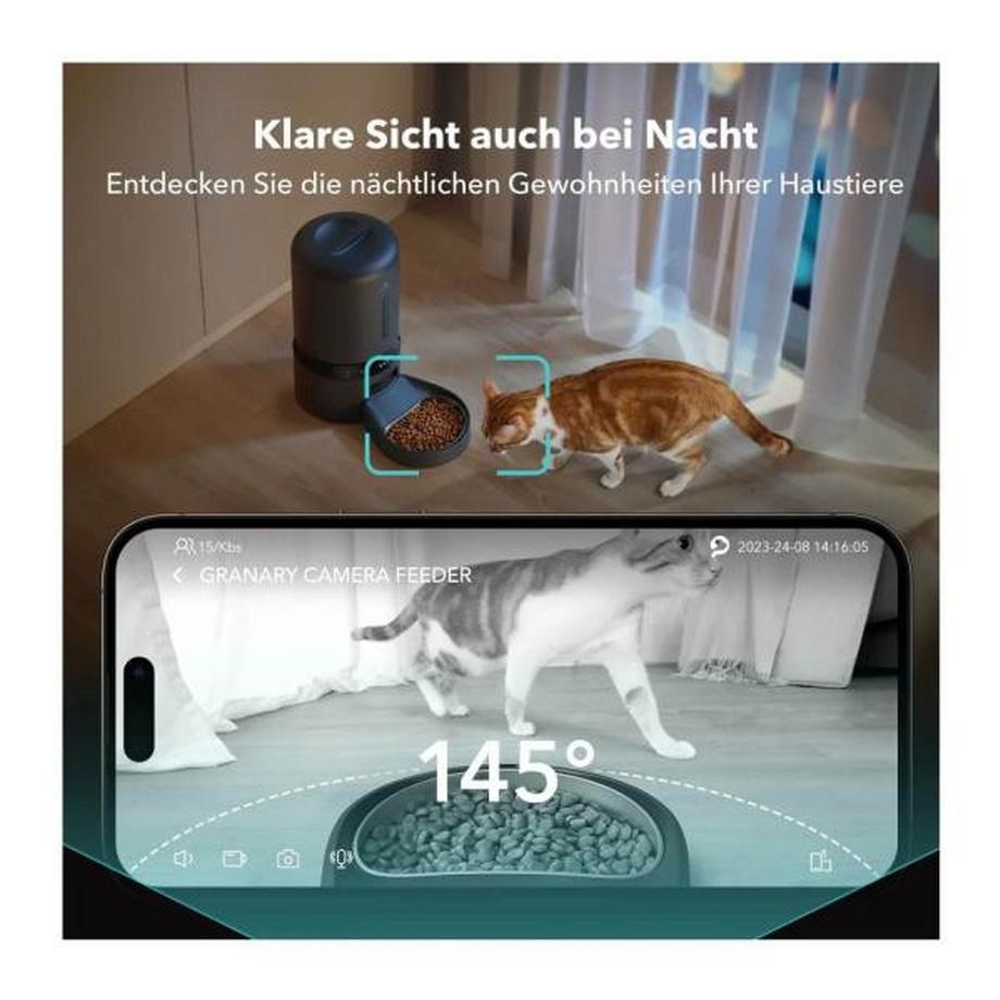 Petlibro  Futterautomat Granary mit Kamera für Hunde und Katzen 