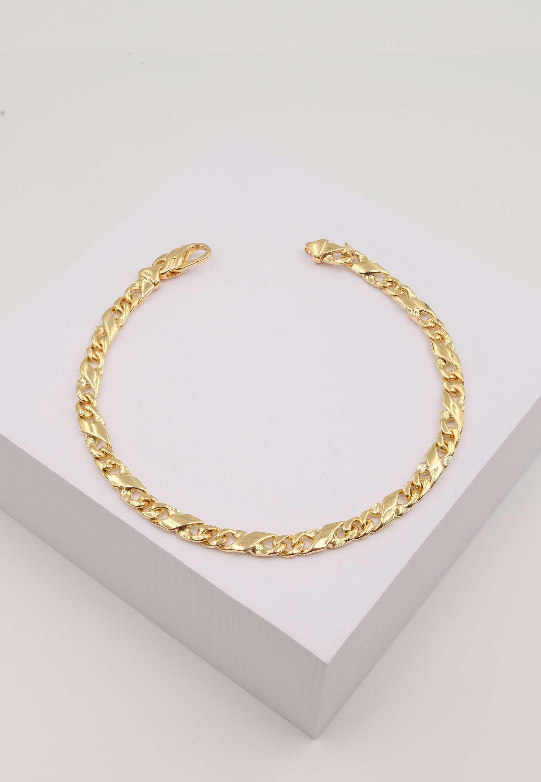 MUAU Schmuck  Bracelet Carrera Gelbgold 750, 22cm, 5mm 