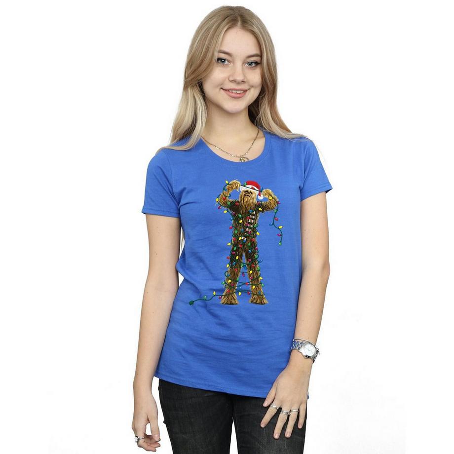 STAR WARS Star Wars Chewbacca Weihnachtslichter T-Shirt  