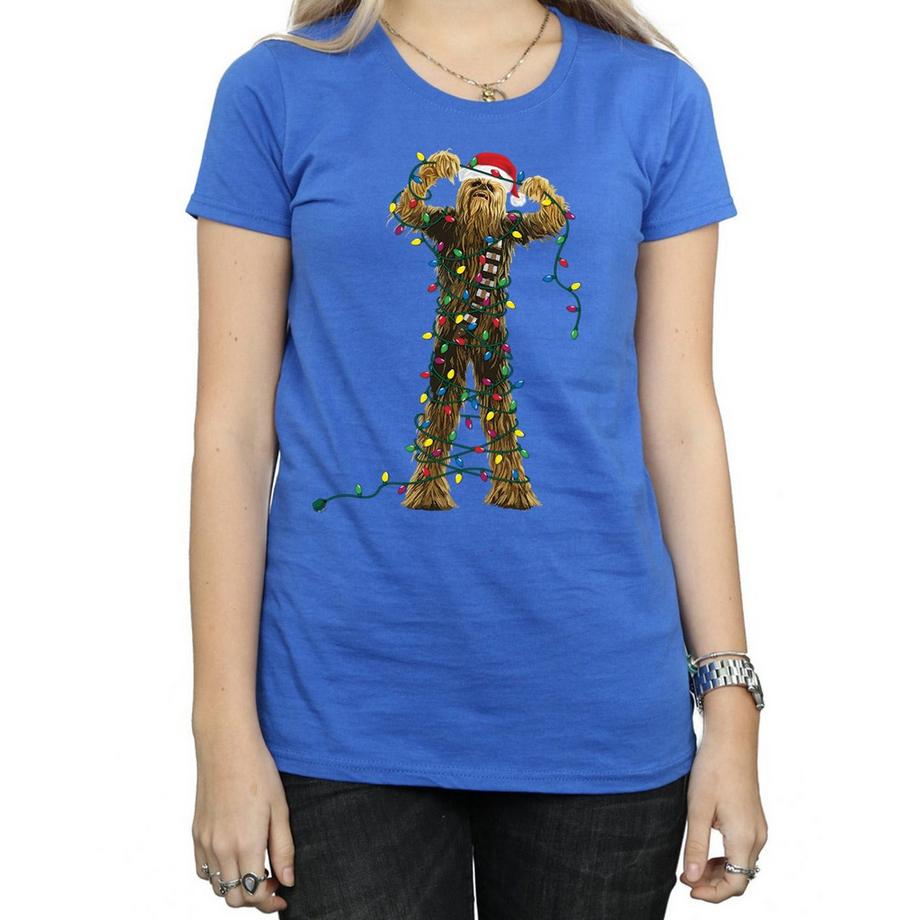 STAR WARS Star Wars Chewbacca Weihnachtslichter T-Shirt  