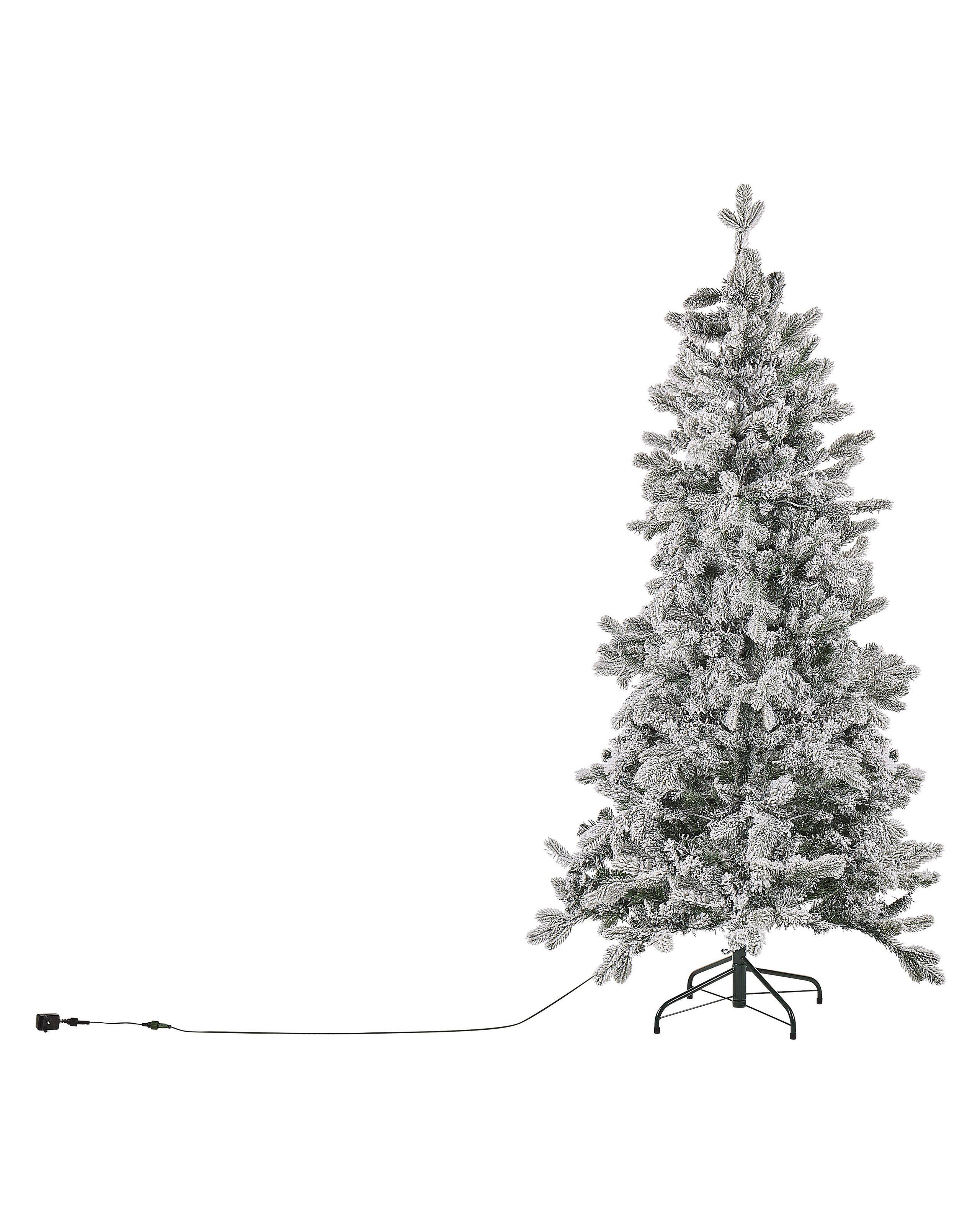 Beliani Beleuchteter Weihnachtsbaum aus PVC Modern TATLOW  