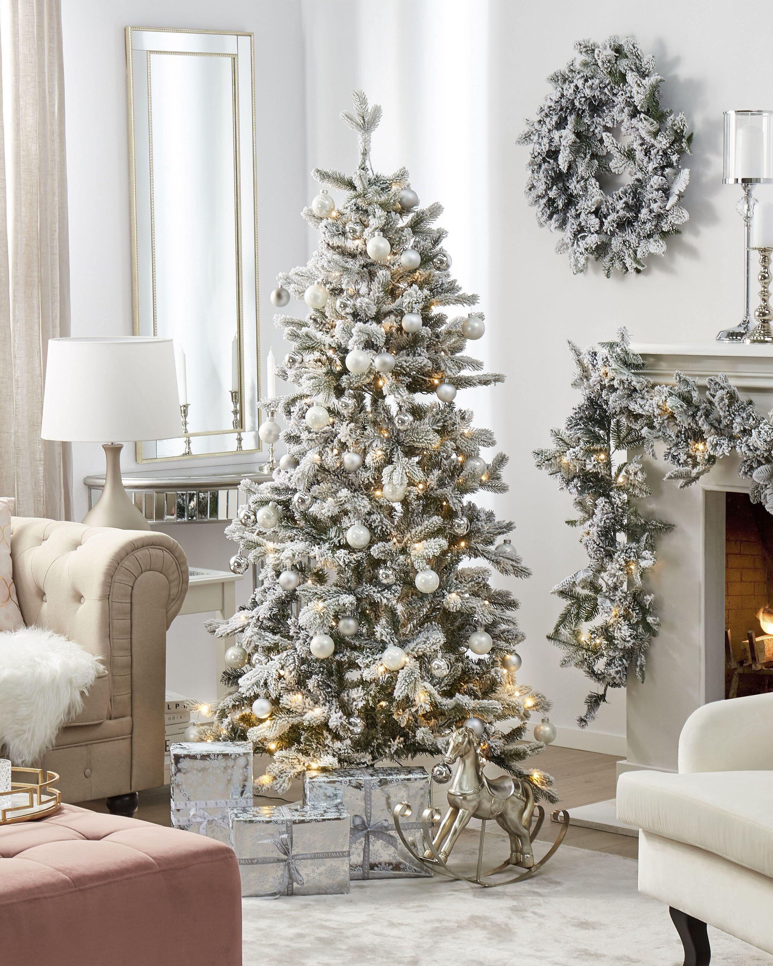 Beliani Albero di Natale pre illuminato en PVC Glamour TATLOW  