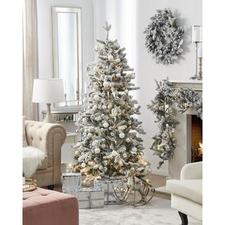 Beliani Albero natalizio innevato en PVC TATLOW  